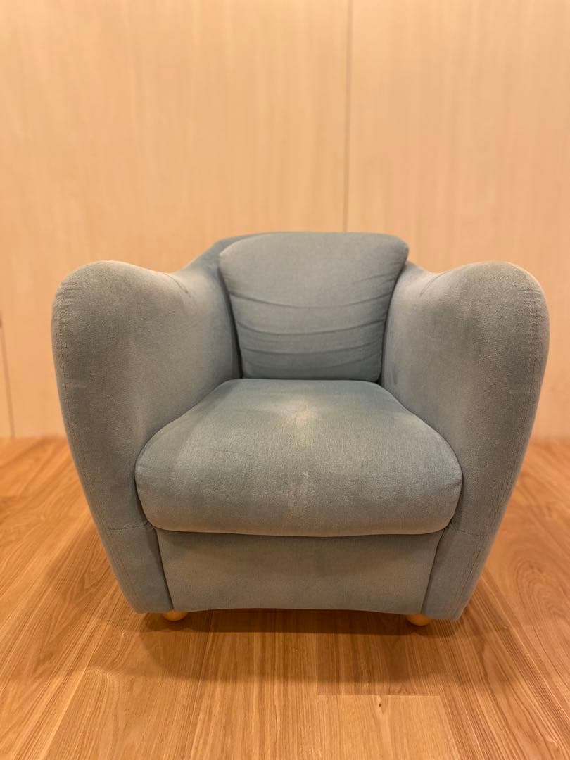 値下げ IDEE Blue grayファブリックチェア