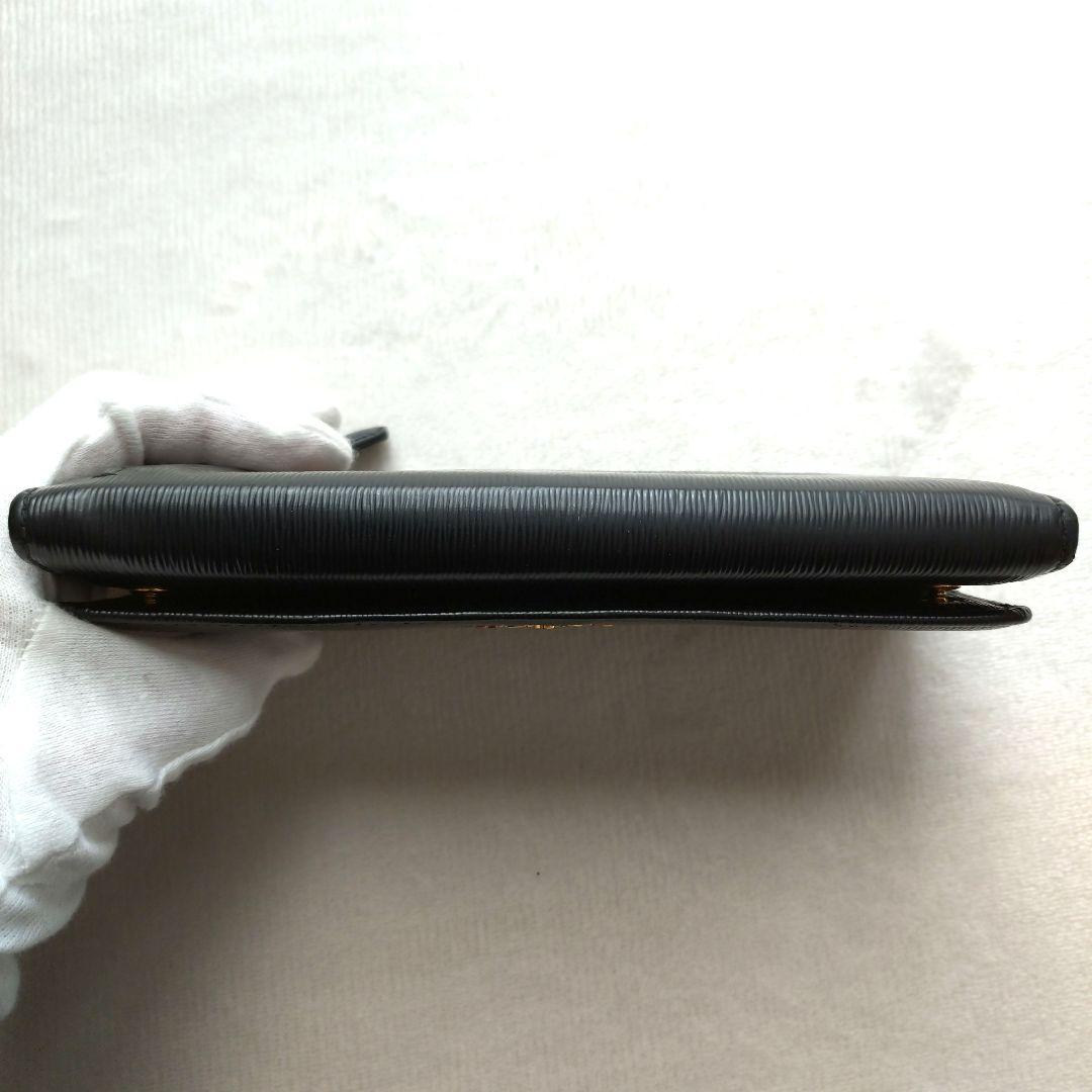 PRADA 長財布 パスケース ゴールドロゴ ブラック ヴイッテロムーブ