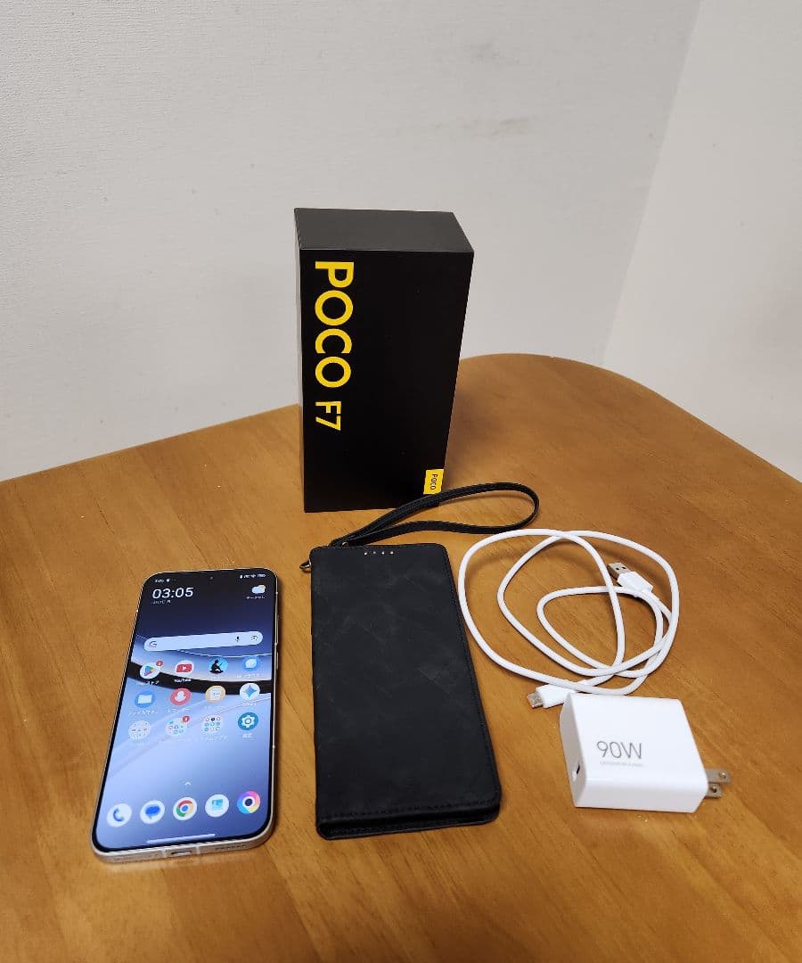 【再々値下げ】POCO F7 ホワイト256GB & 手帳ケース