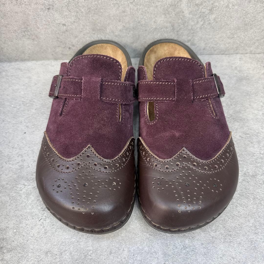 未使用級！BIRKENSTOCK フットプリンツ　ピカデリー　レザーサボサンダル