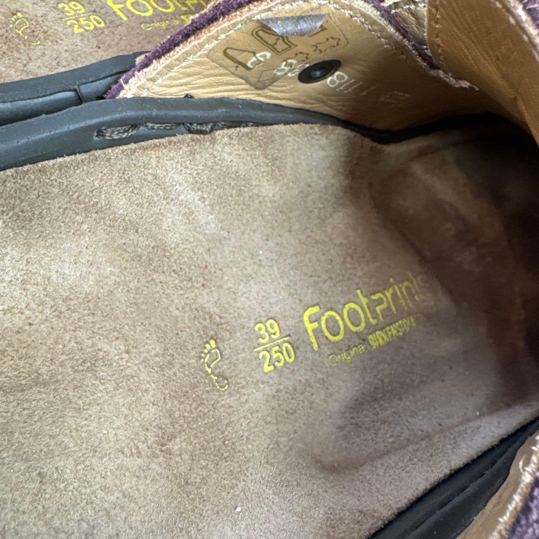 未使用級！BIRKENSTOCK フットプリンツ　ピカデリー　レザーサボサンダル