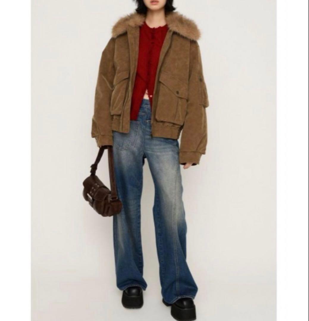 SLY WASHED PUFFER ブルゾン M/BEG