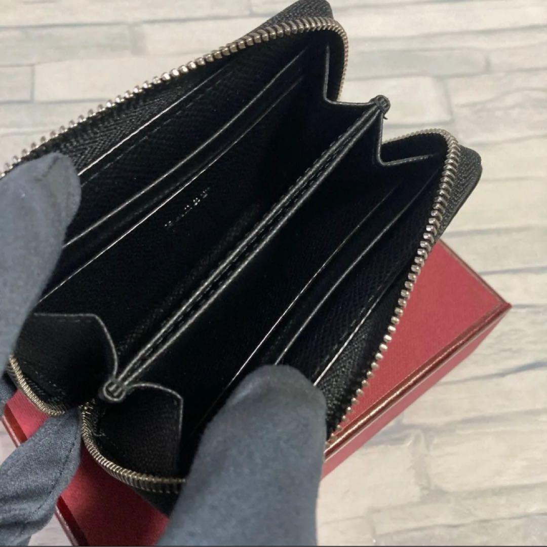 BALLY バリー ミニウォレット ケース 小銭入れ レザー ブラック