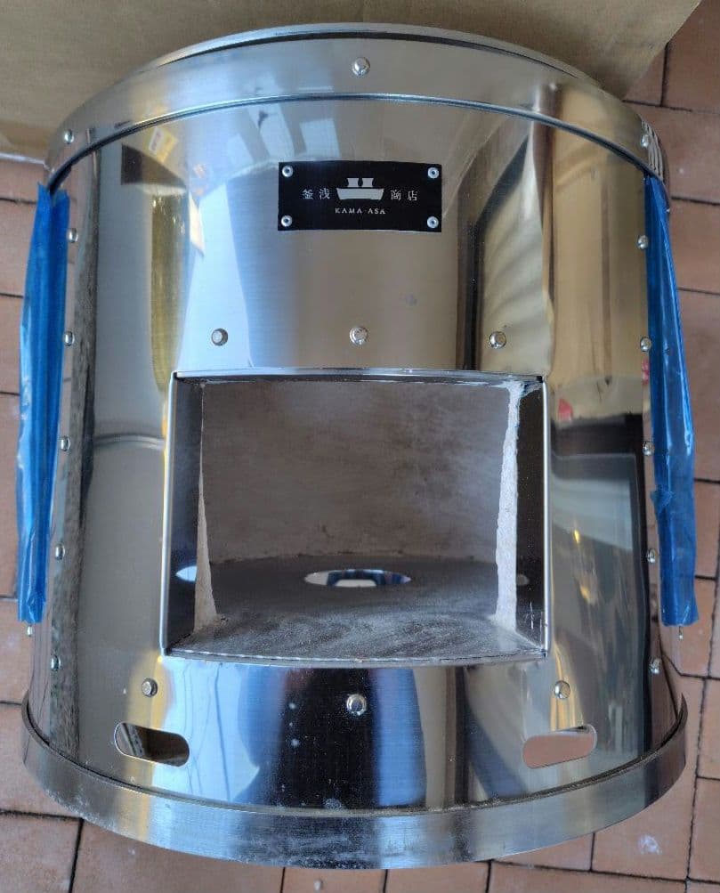 新品未使用　釜浅商店ミニ釜戸セット　最大3升炊き　ガス式