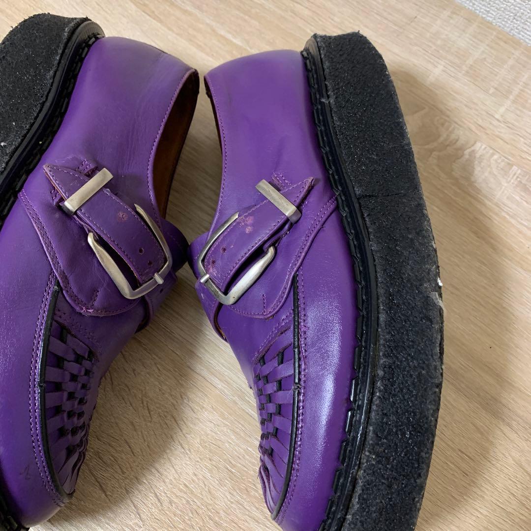 希少 e coxラバーソール(パープル)UK8(中古品)お値引可能