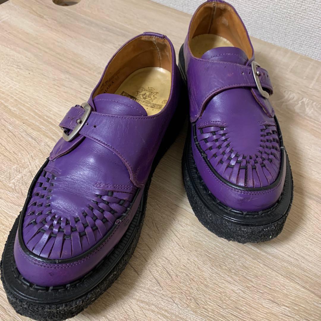 希少 e coxラバーソール(パープル)UK8(中古品)お値引可能