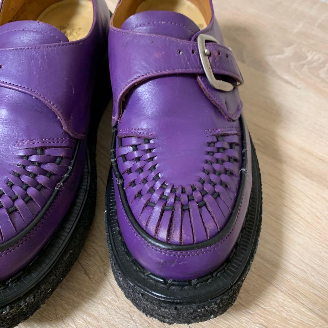 希少 e coxラバーソール(パープル)UK8(中古品)お値引可能