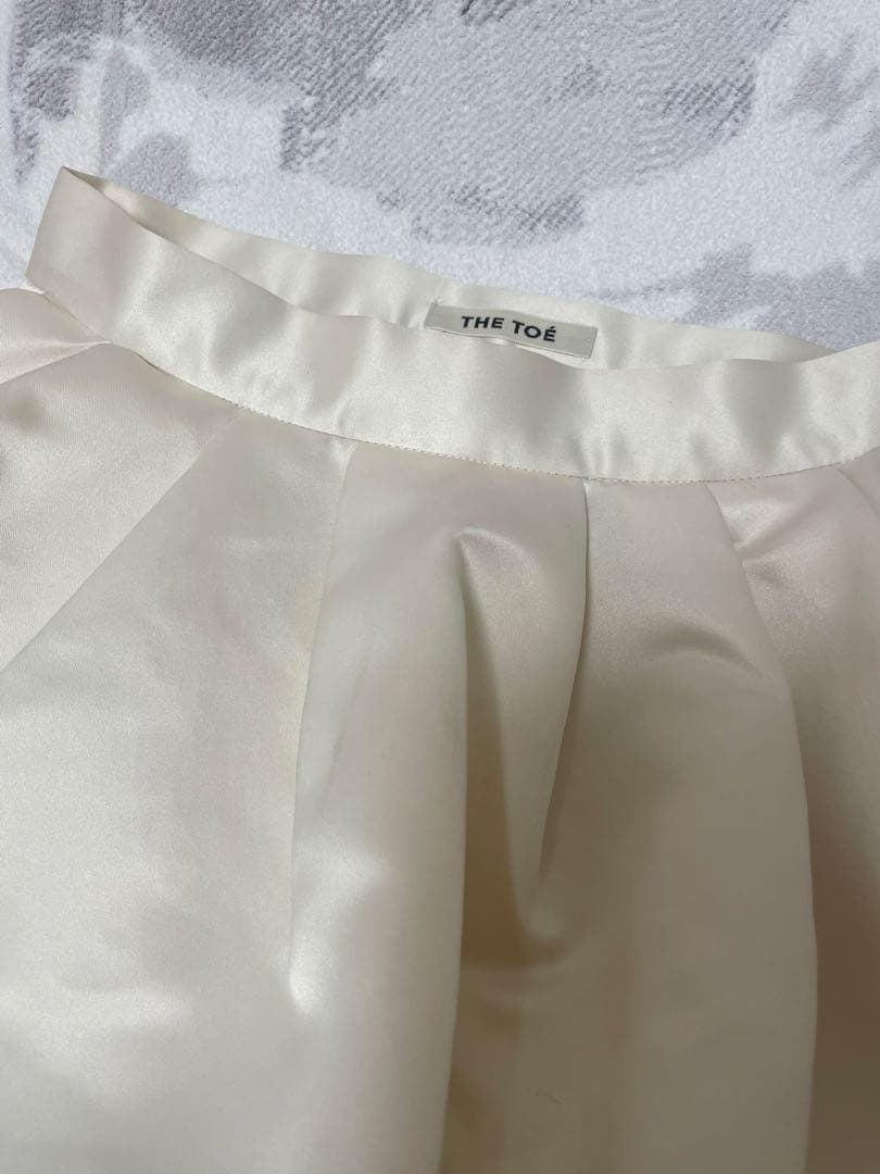 THE TOÉ Venice balloon skirt ivory Sサイズ