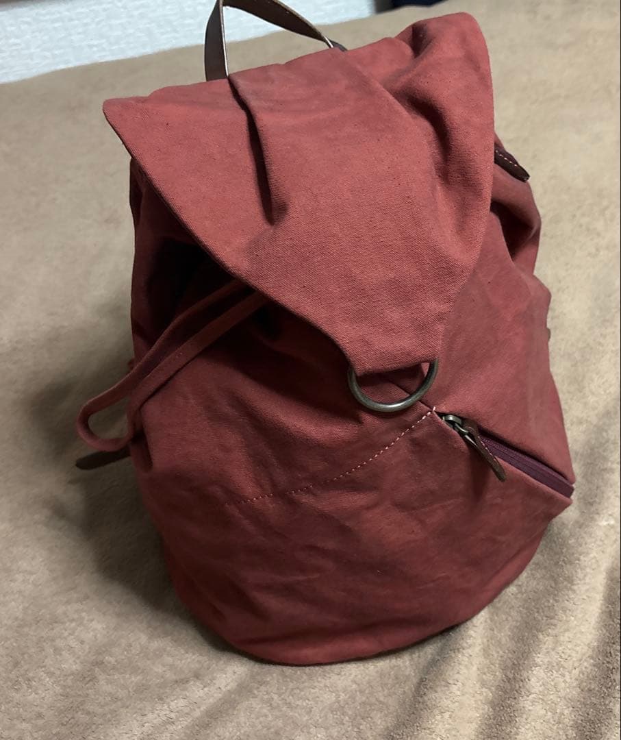 【香久山鞄】備長炭染め帆布リュックサック