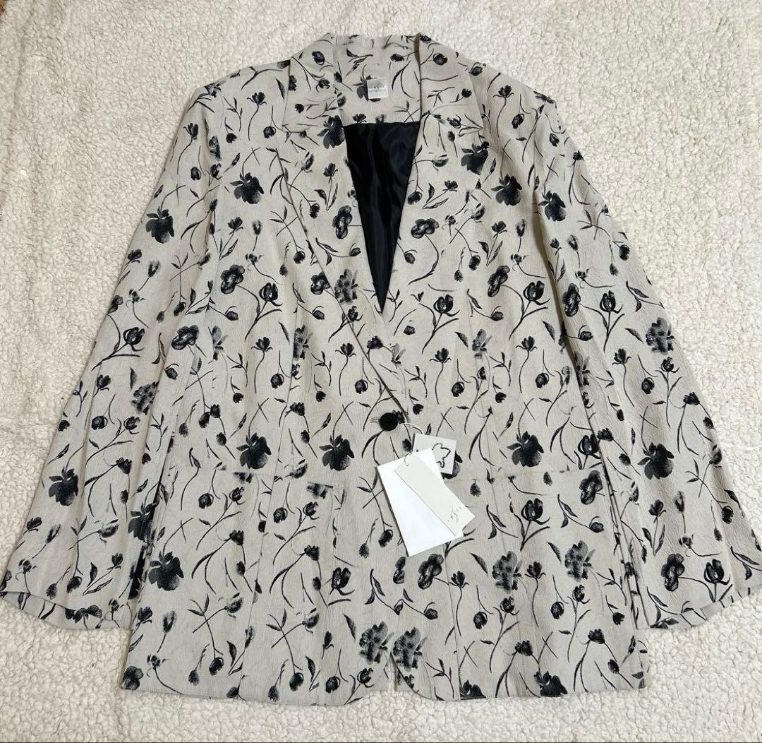 未使用　resil レジル　ヤマダヤ　桐生　ジャケット　花柄　日本製　9号