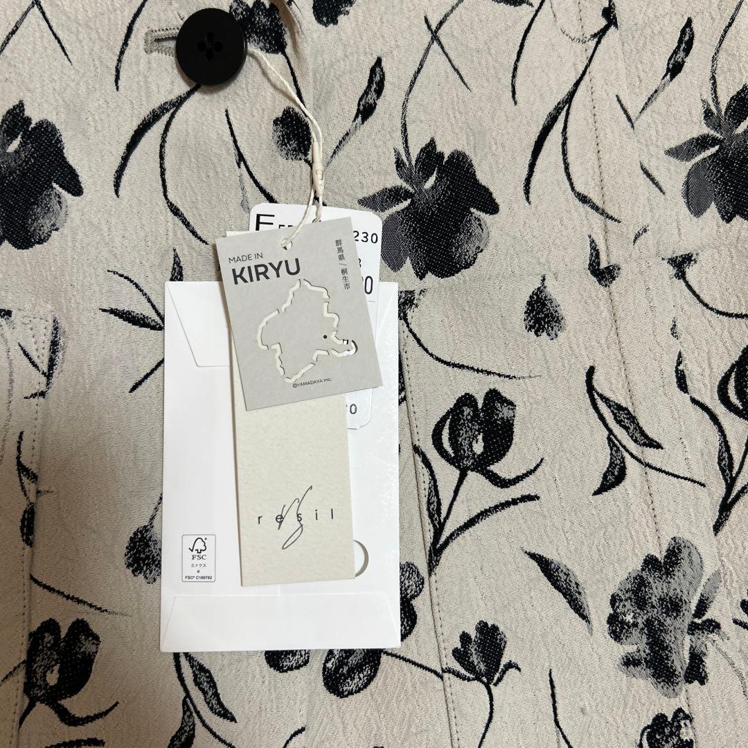 未使用　resil レジル　ヤマダヤ　桐生　ジャケット　花柄　日本製　9号