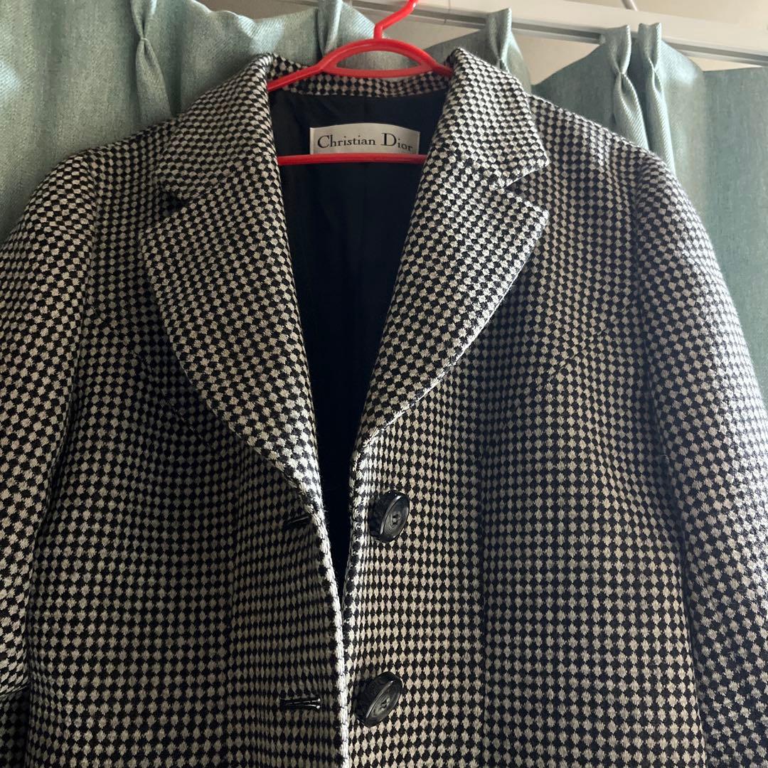 Christian Dior 千鳥紋テーラードジャケット厚手