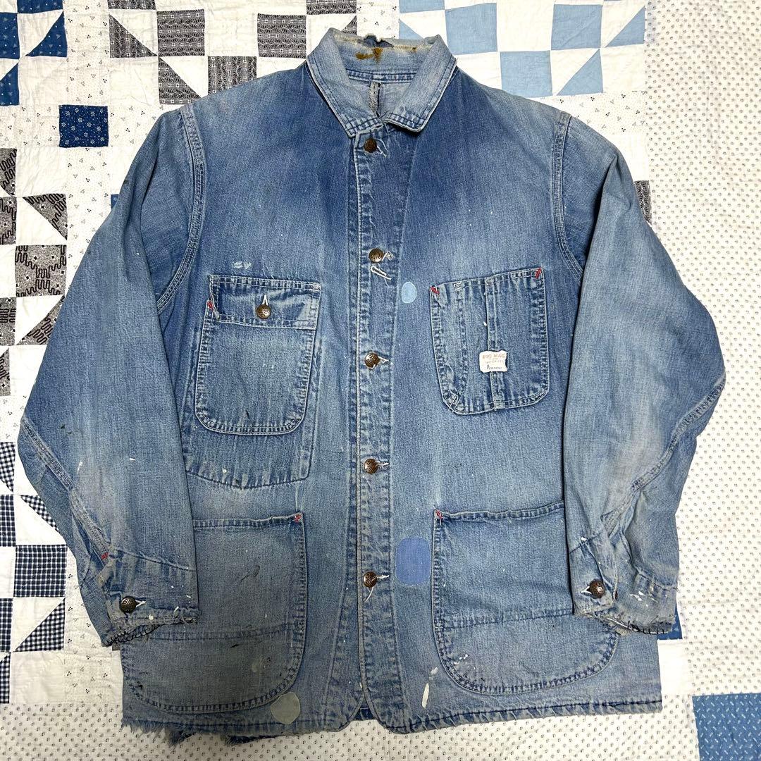 コーヒー 60s BIG MAC DENIM COVERALL 40相当