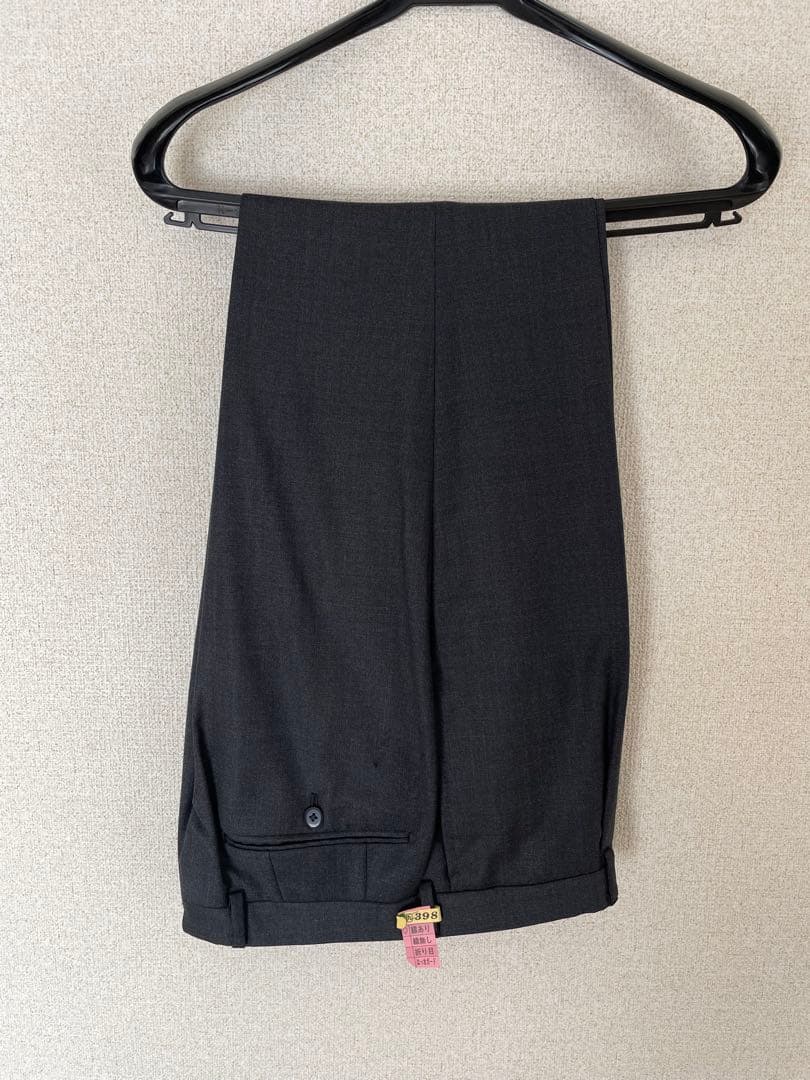 ビームスF チャコール ビジネススーツ クリーニング済 サイズ46