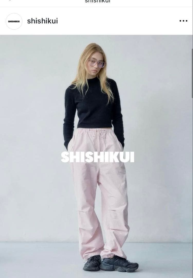 shishikui パラシュートパンツ　シシクイ　百々