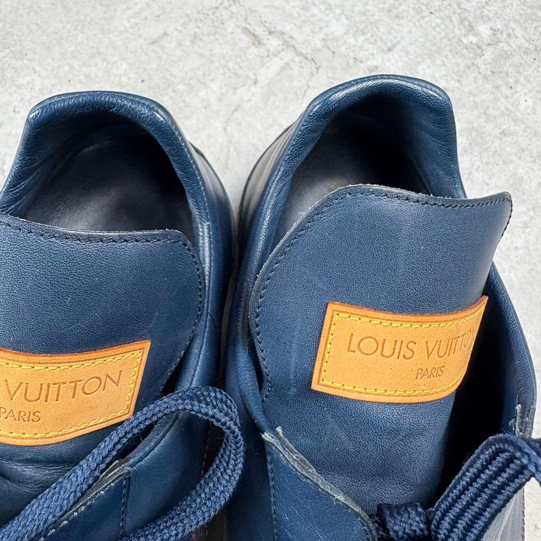ルイヴィトン　LOUIS VUITTON レザー 本革　シューズ　7 ネイビー
