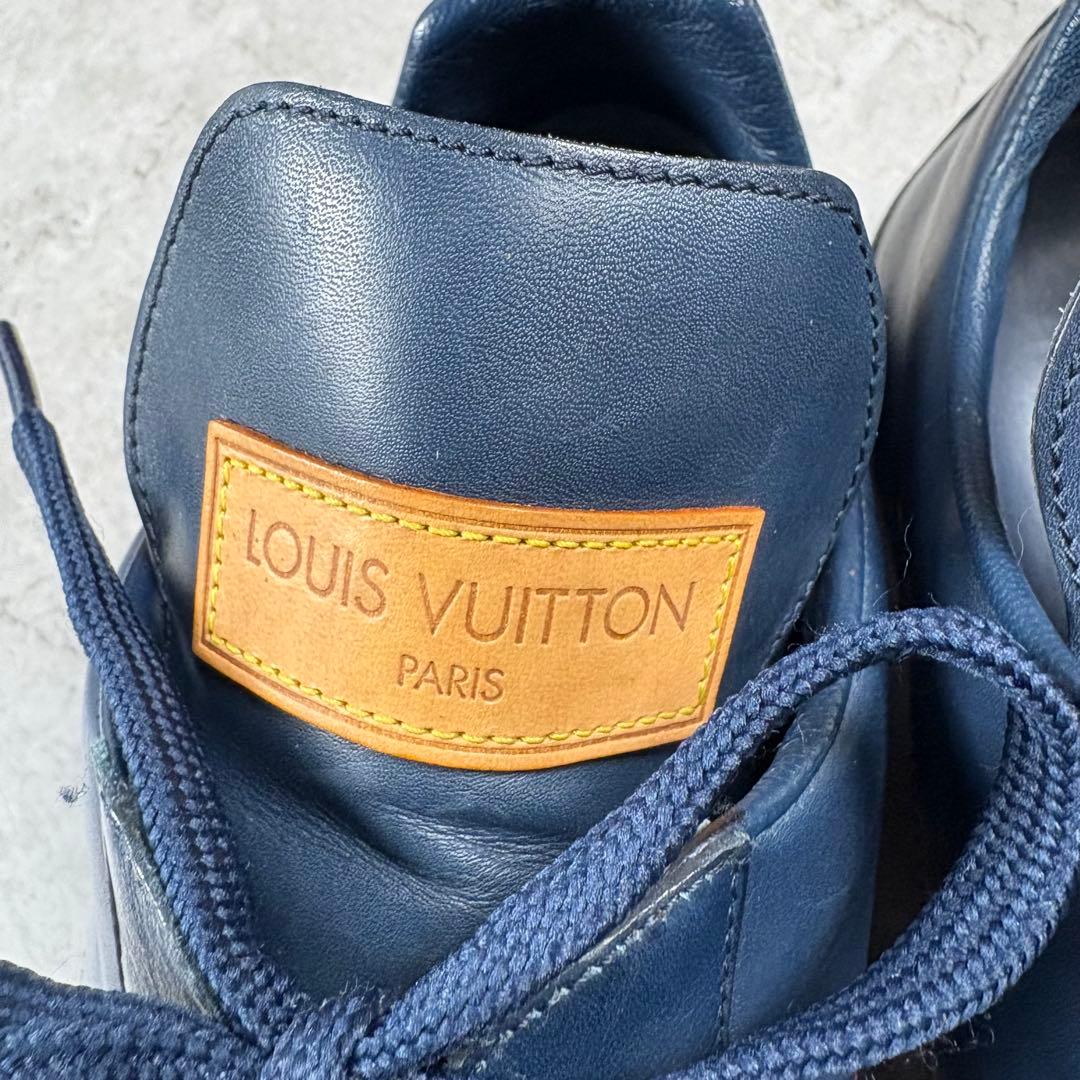 ルイヴィトン　LOUIS VUITTON レザー 本革　シューズ　7 ネイビー