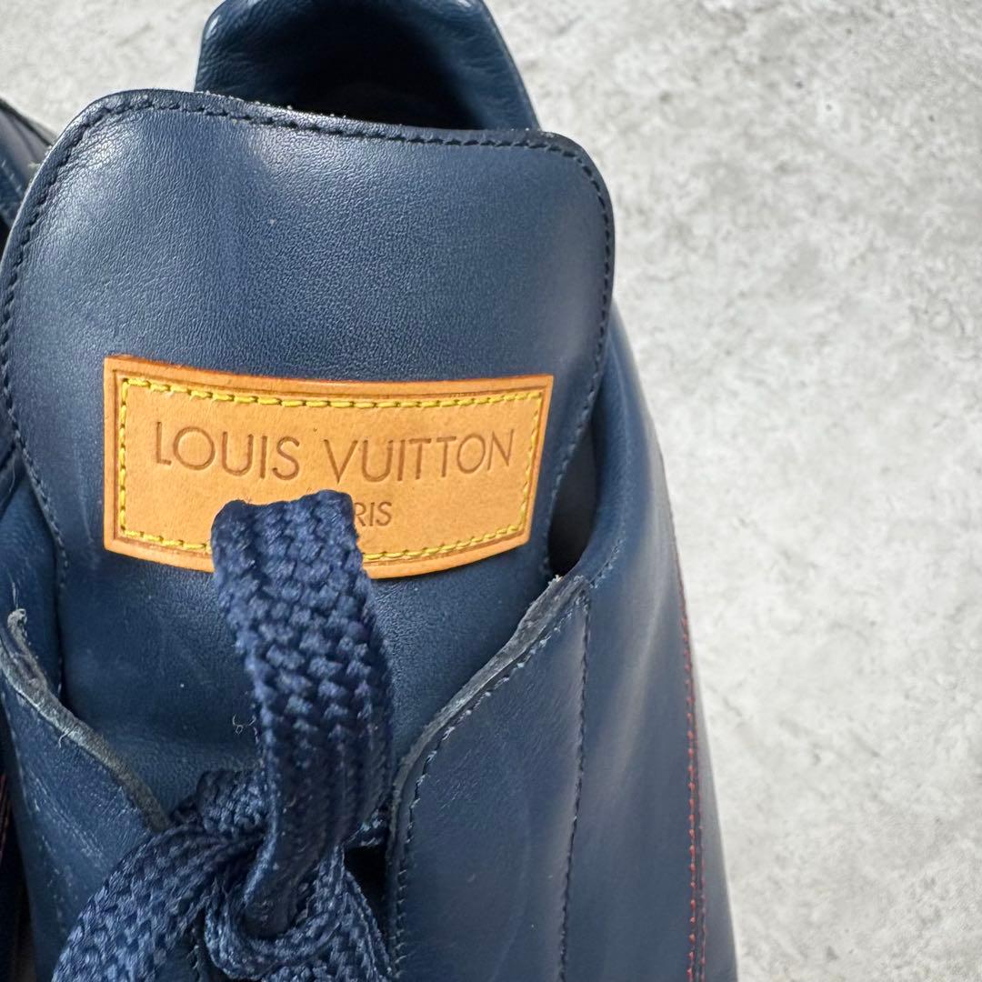 ルイヴィトン　LOUIS VUITTON レザー 本革　シューズ　7 ネイビー