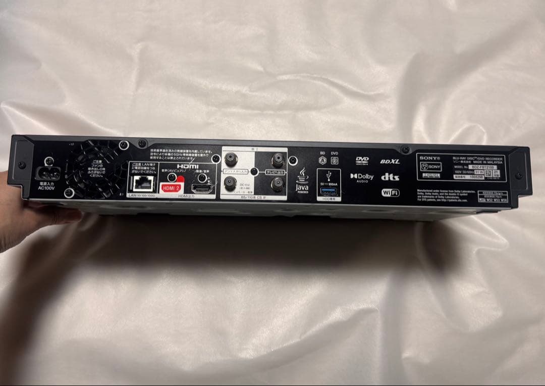 SONY BDZ-FBW2100 ジャンク 電源入らず 部品取り
