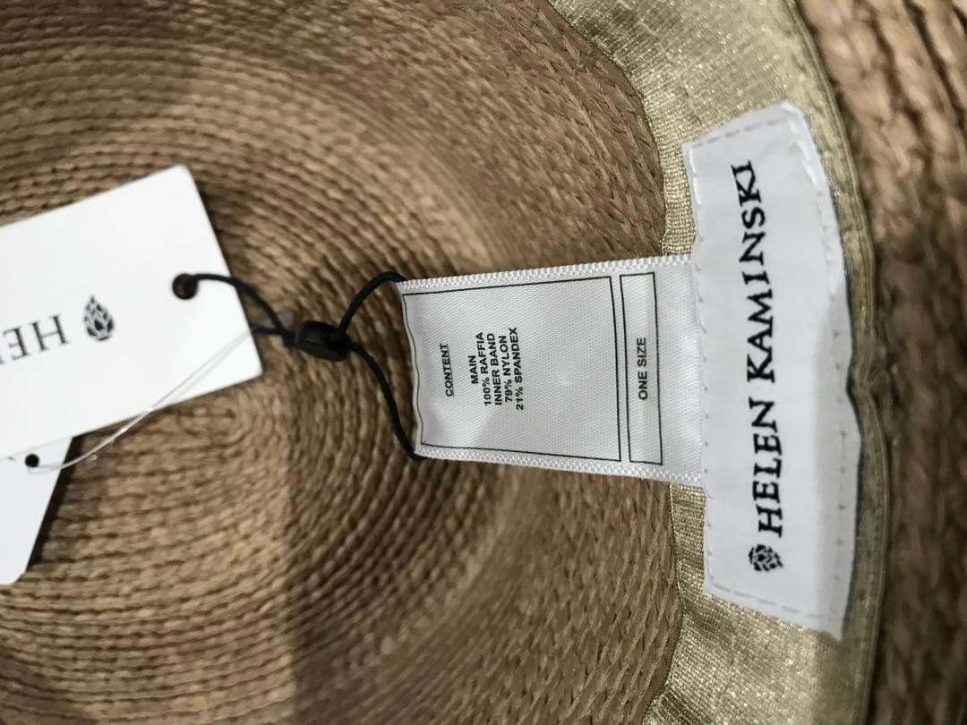 新品　ヘレンカミンスキー ラフィアハット Plath リボンブラック