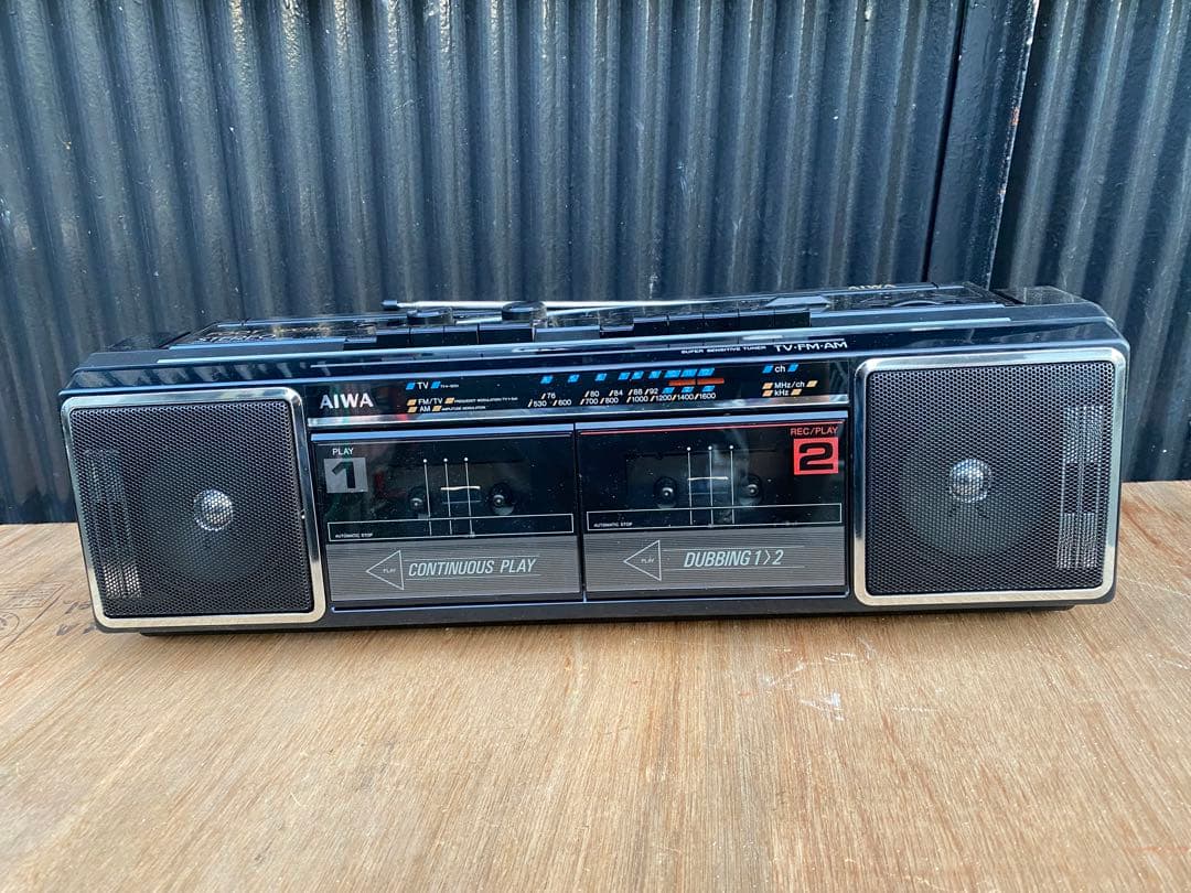 ★未使用★ アイワ　AIWA ダブル　ラジカセ　ラジオカセット　CS-W10