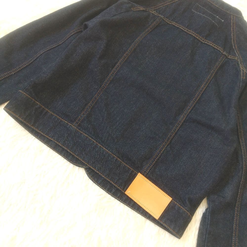 si-si-si confort デニムジャケット バンドカラー インディゴ M