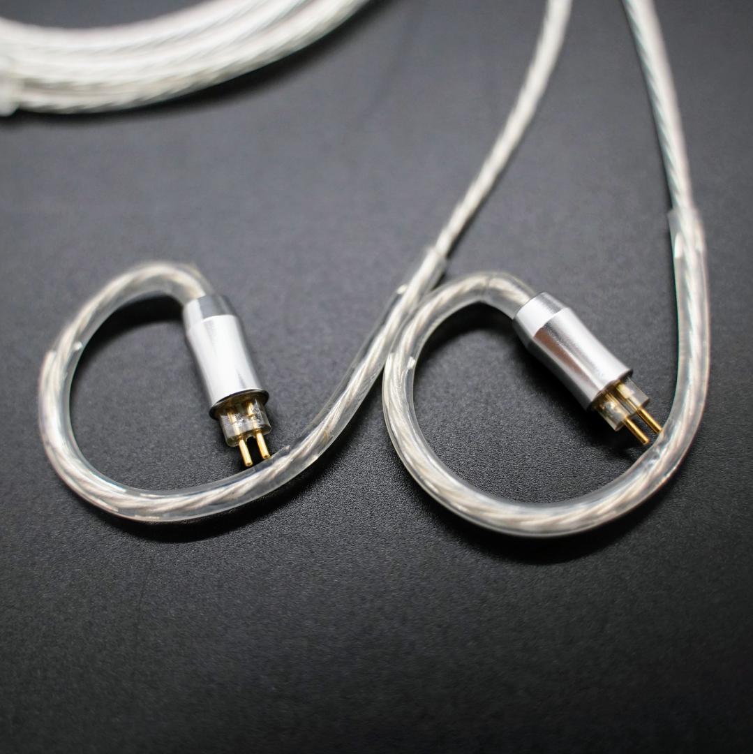 最高峰7N 超冷凍製単結晶銅銀メッキ！最高スペックリケーブル2pin/3.5mm