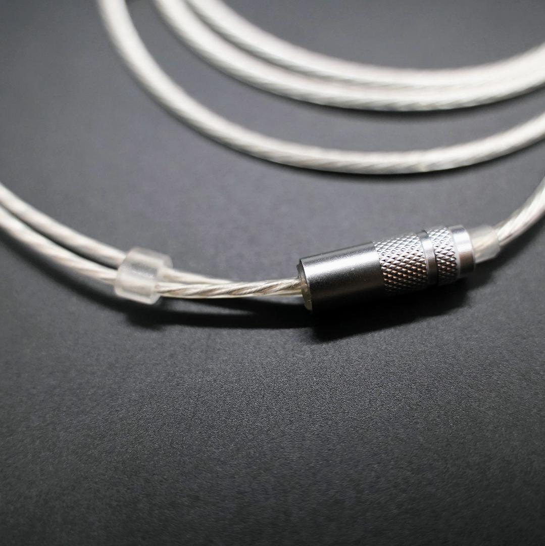 最高峰7N 超冷凍製単結晶銅銀メッキ！最高スペックリケーブル2pin/3.5mm