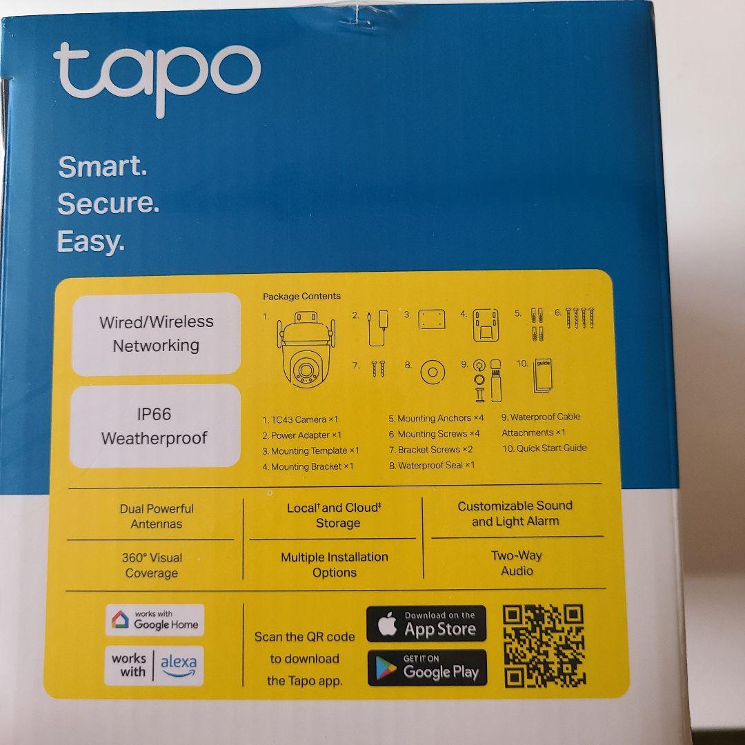 tp-link Tapo TC43 防犯カメラ＋512GB SDカード セット