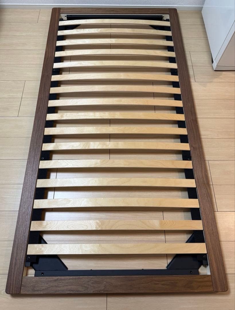 無印良品　シングルベッドフレーム ウォールナット