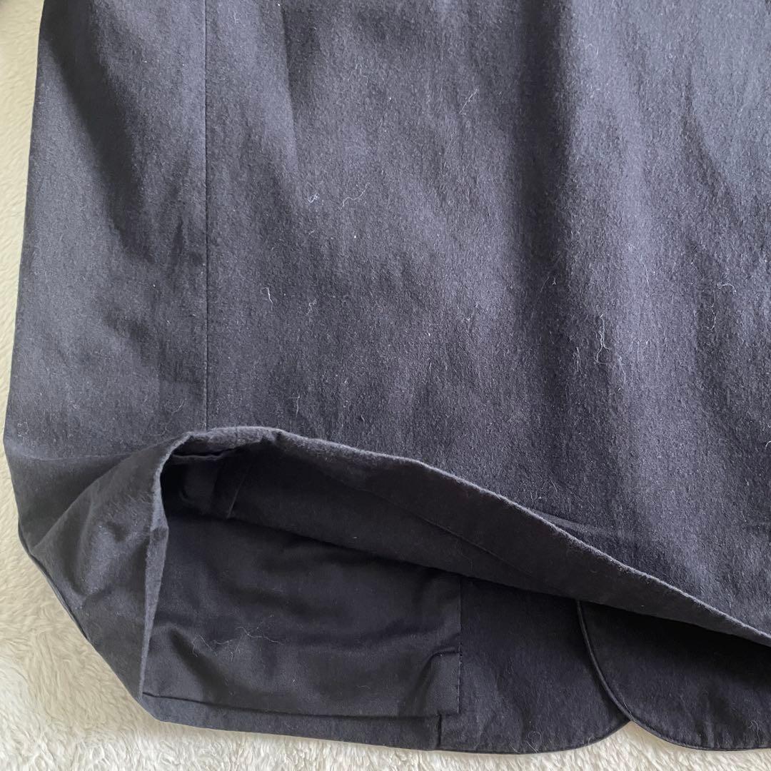 マーガレットハウエル 22SS コットンテーラードジャケット L ネイビーグレー