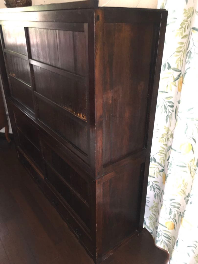 木目が美しい水屋箪笥 明治・大正期