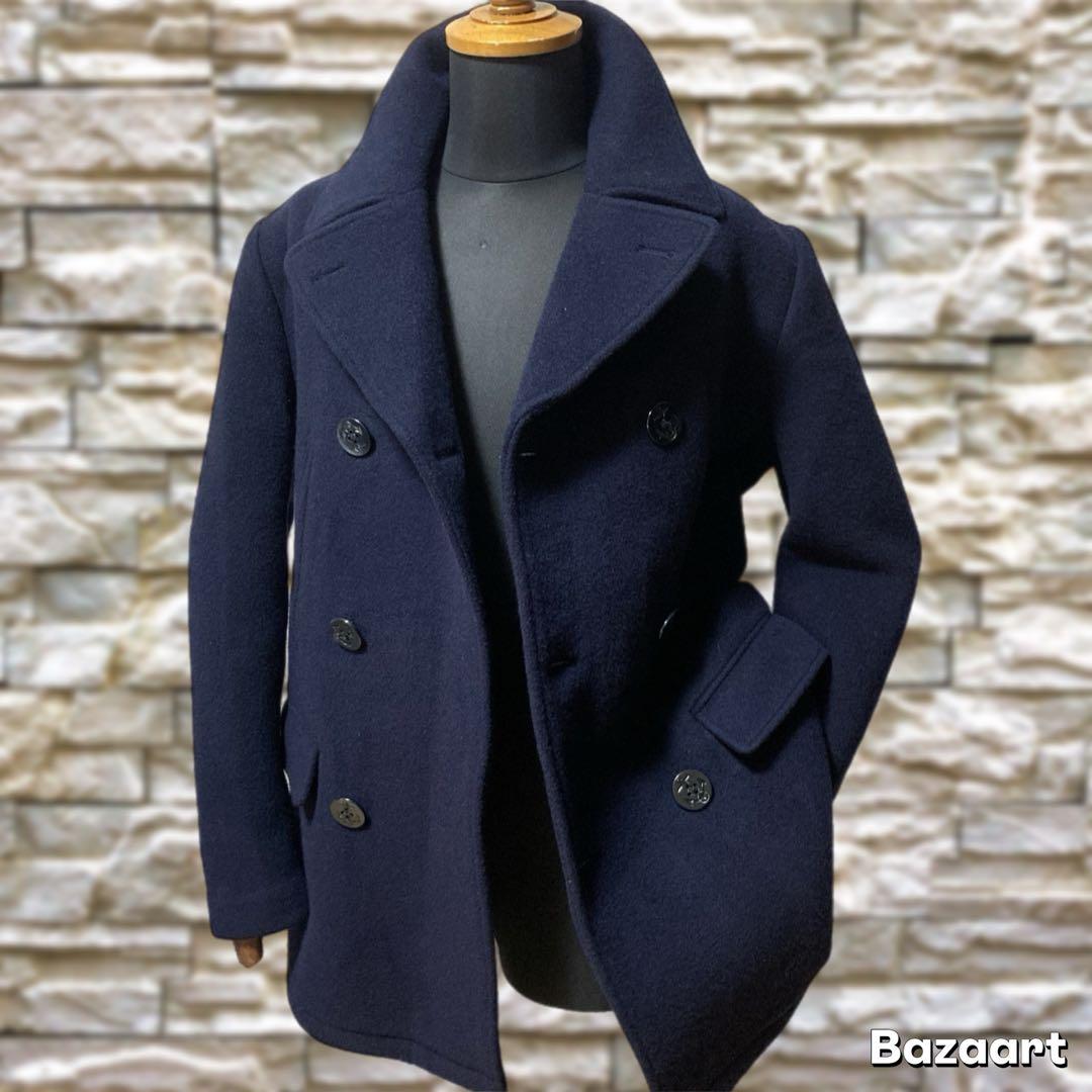 超美品 ブルックスブラザーズ Pコート ウール ビジネスコート