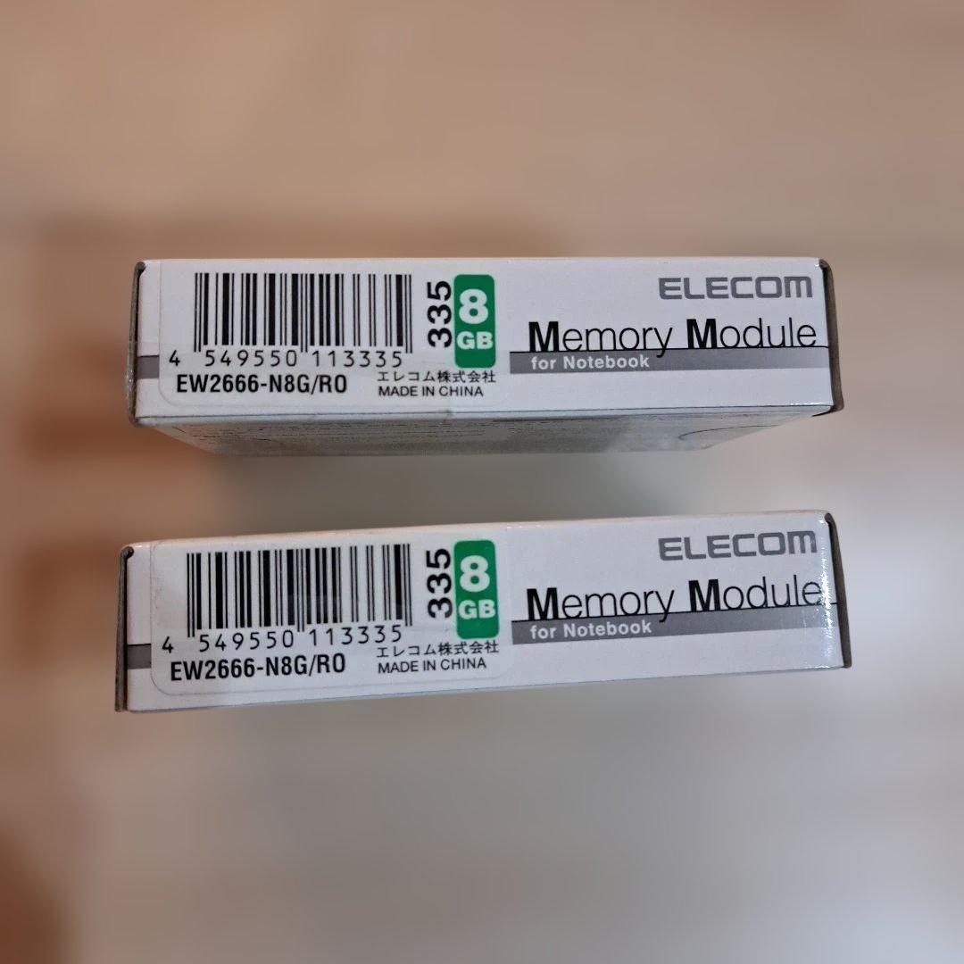 ELECOM EW2666-N8G/RO 8GB DDR4メモリ