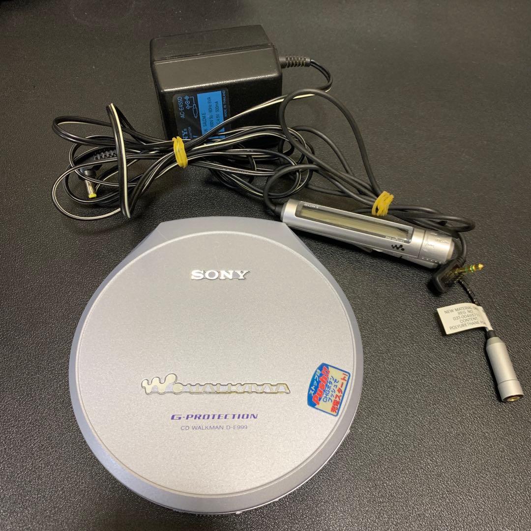 SONY WALKMAN ポータブルCDプレイヤー D-E999 動作確認済み