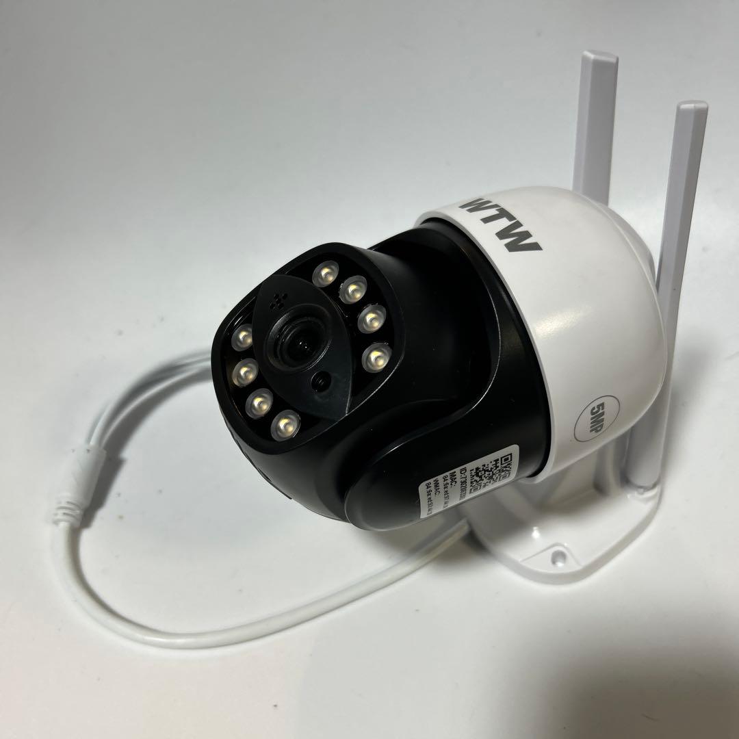 WTW 屋外防犯カメラ 8LED 壁掛け　自動追尾