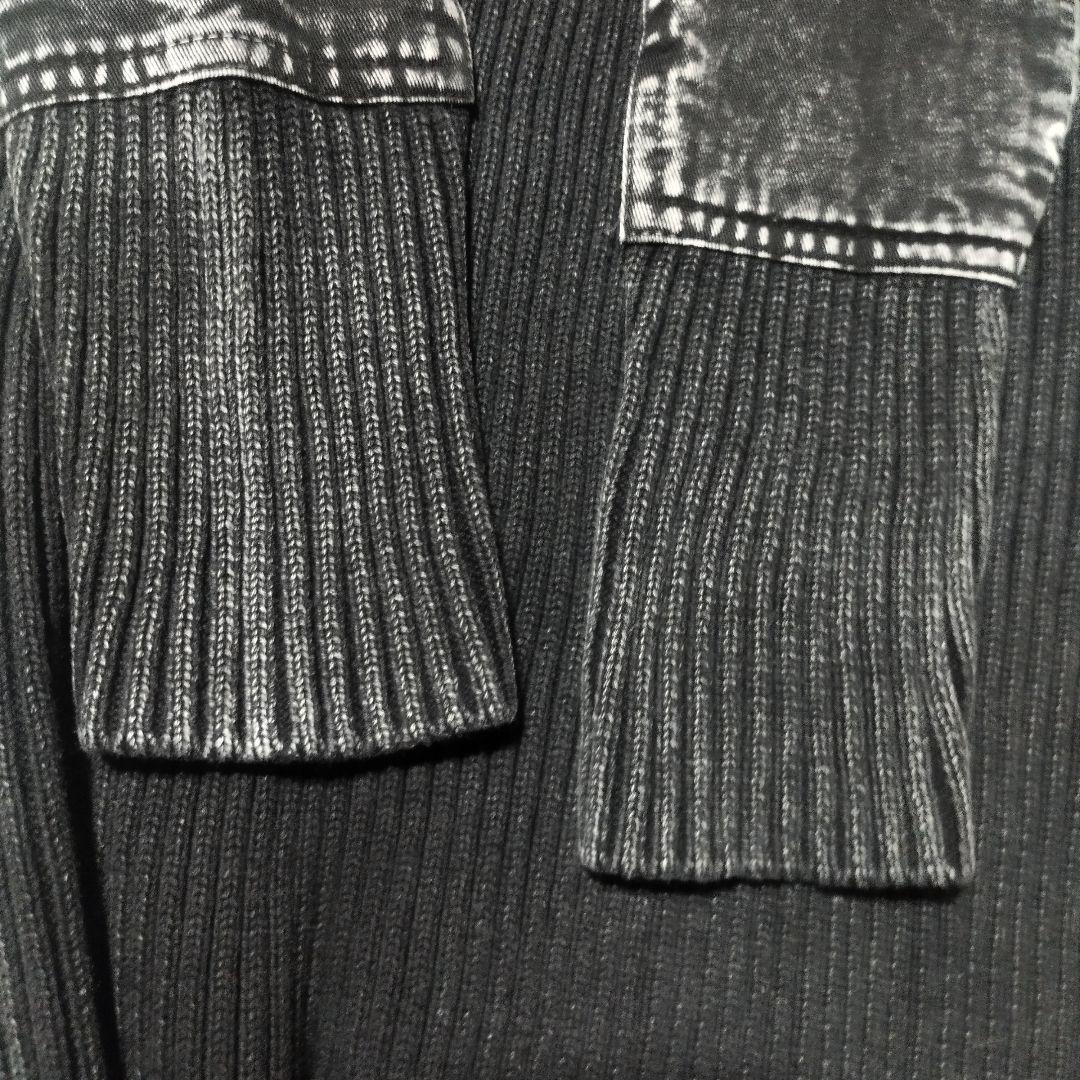 美品　ヒステリックグラマー　HG HEADコマンドリブニットロングワンピース　F