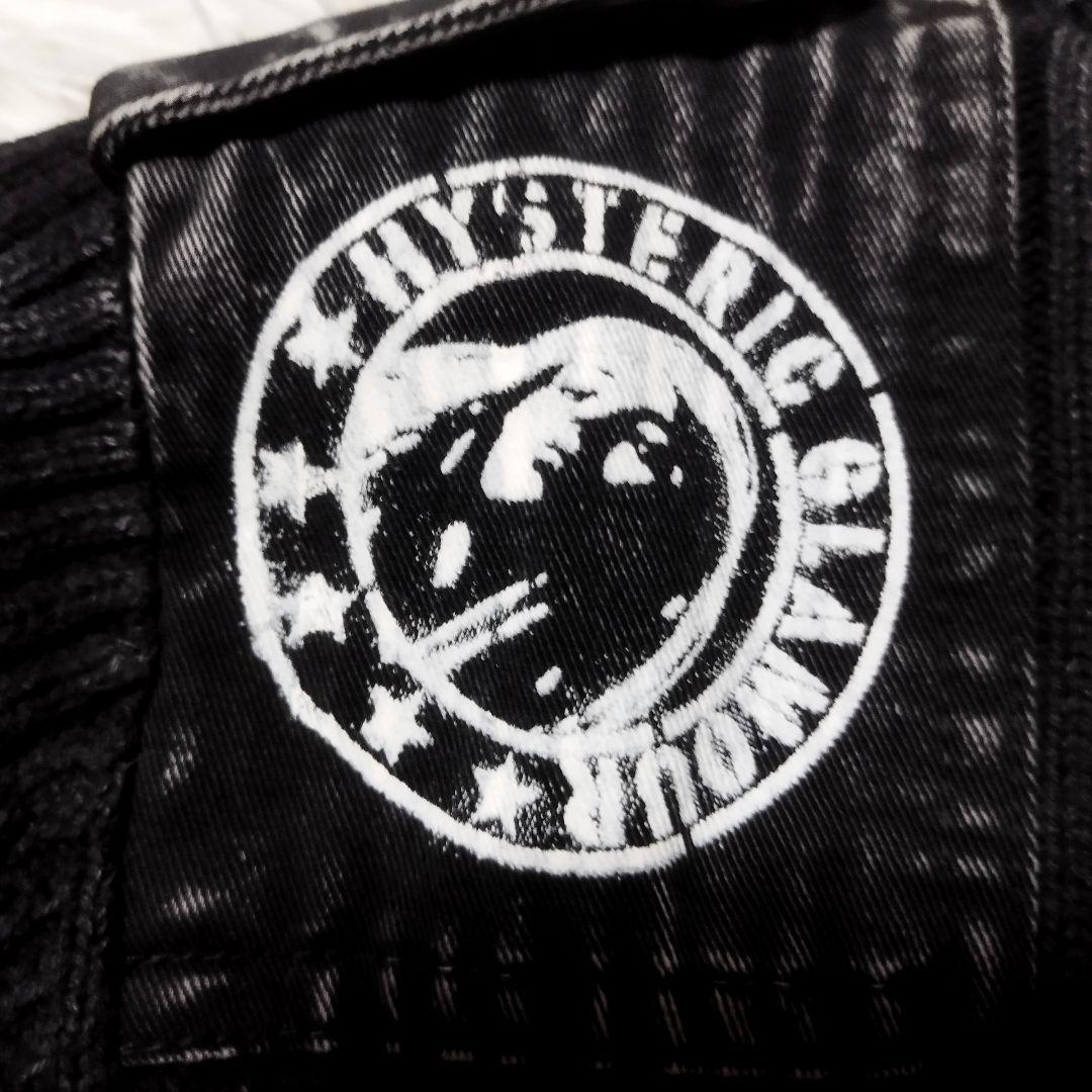 美品　ヒステリックグラマー　HG HEADコマンドリブニットロングワンピース　F