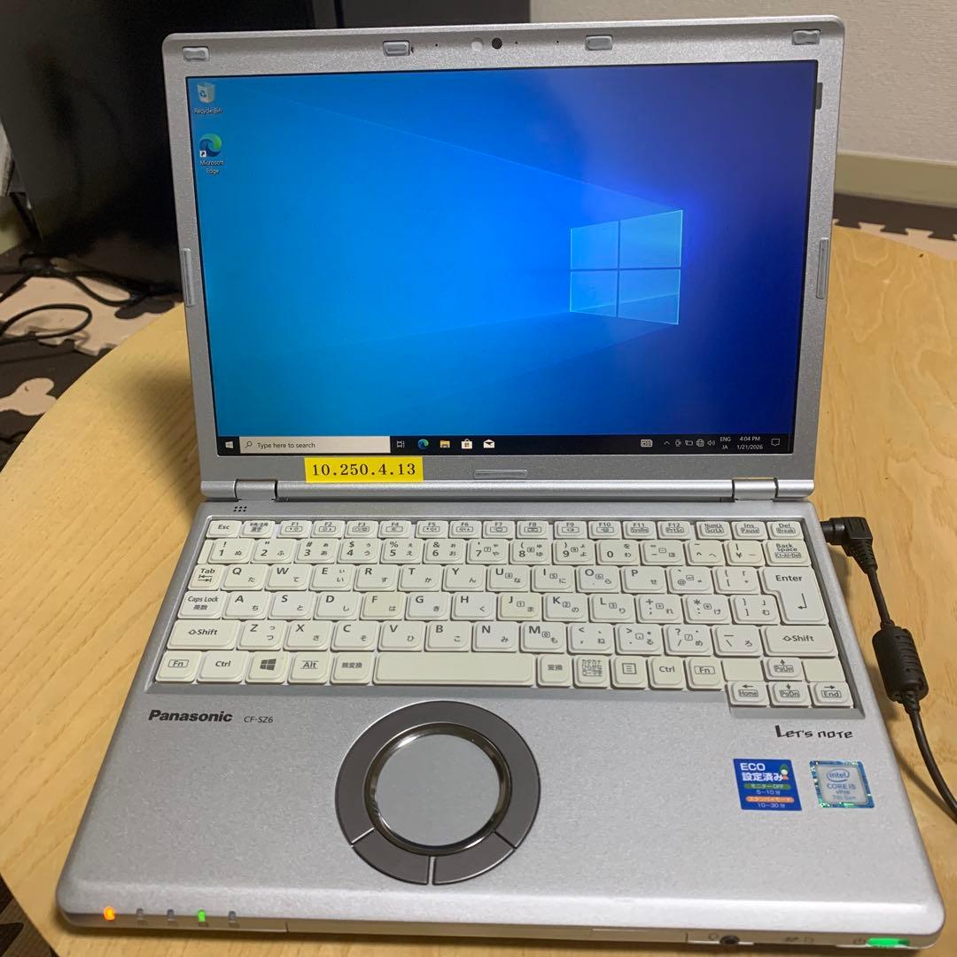 Panasonic CF-SZ6 ノートPC Windows 10