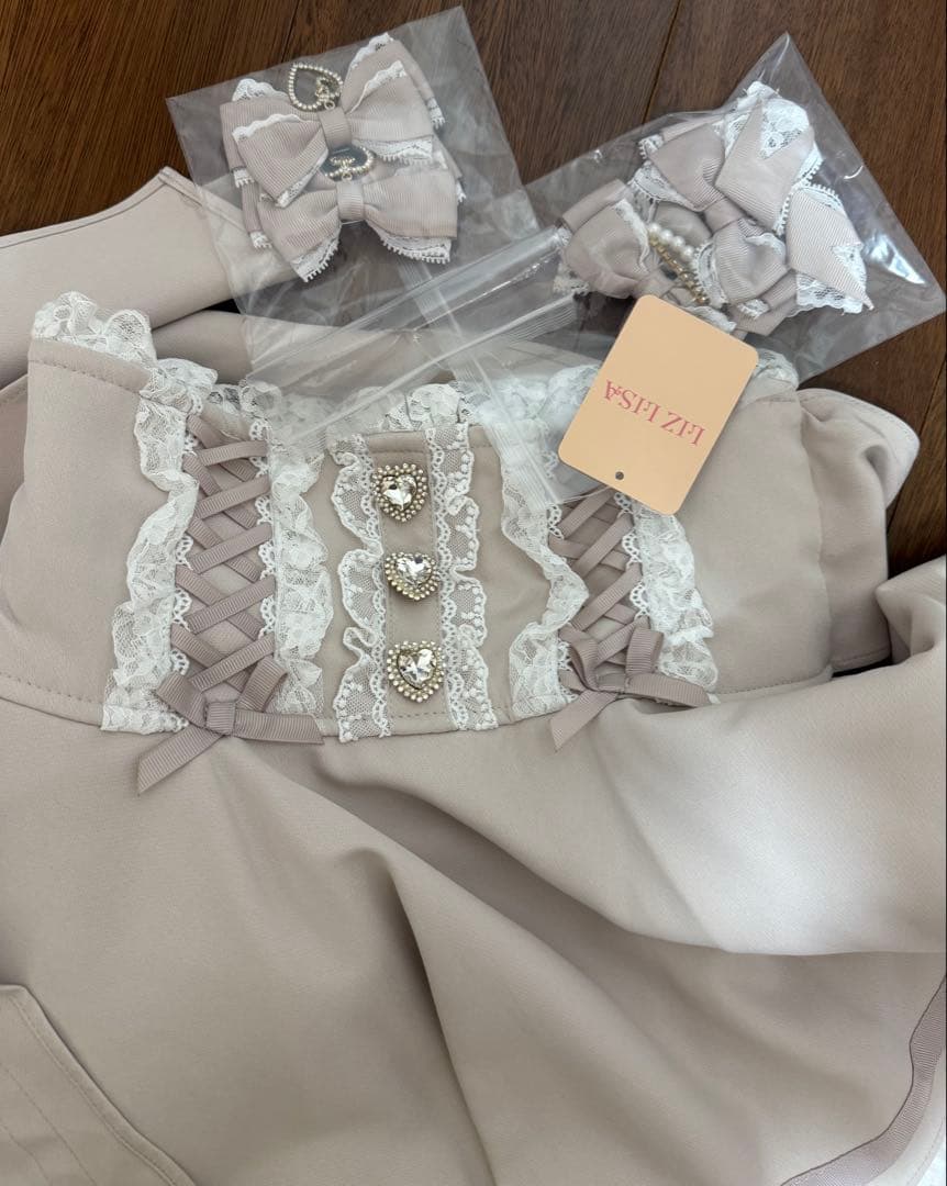 リズリサ　LIZ LISA リボンボリュームフレアスカート