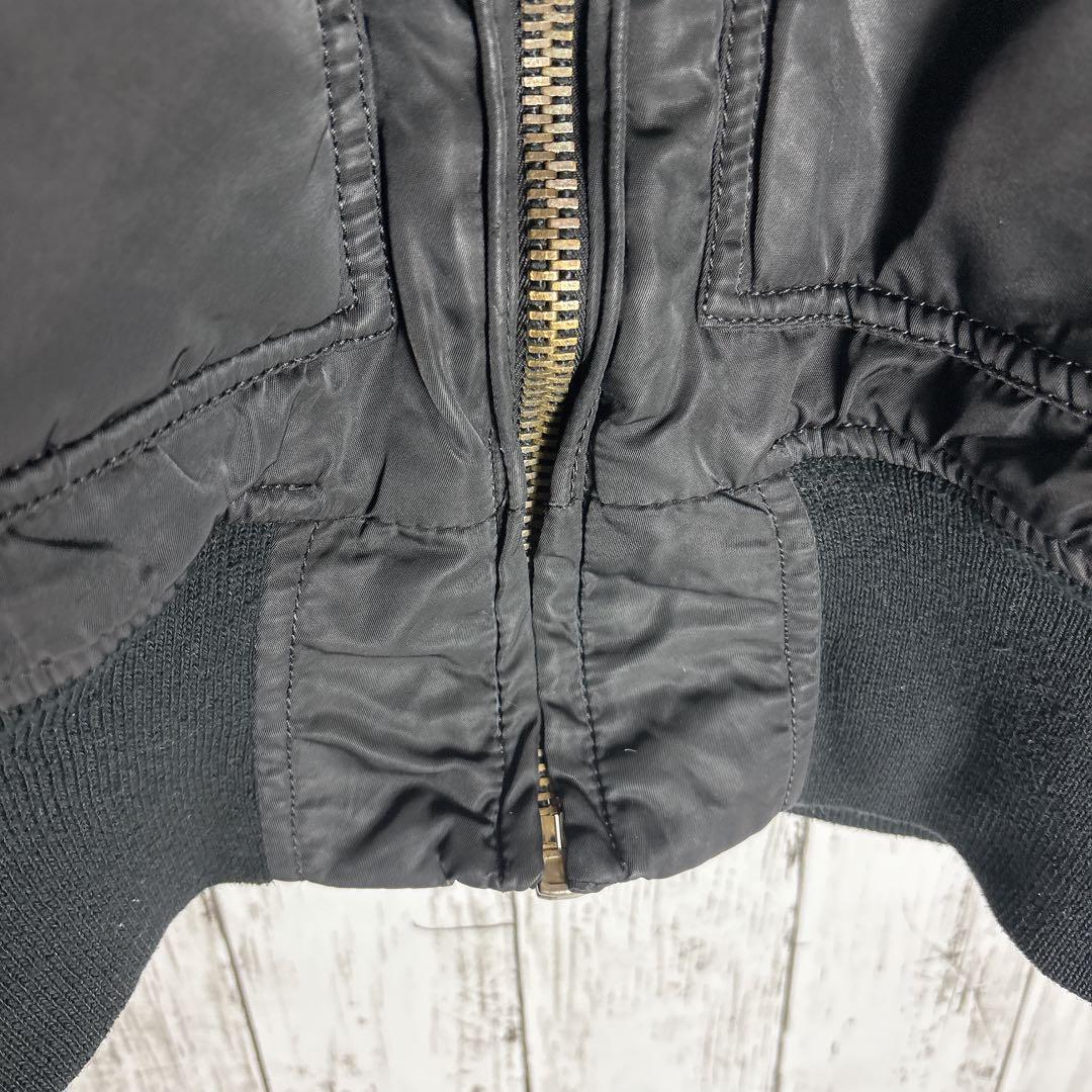 【ALPHA】アルファ CWU ミリタリーフライトジャケット M ブラック▲□