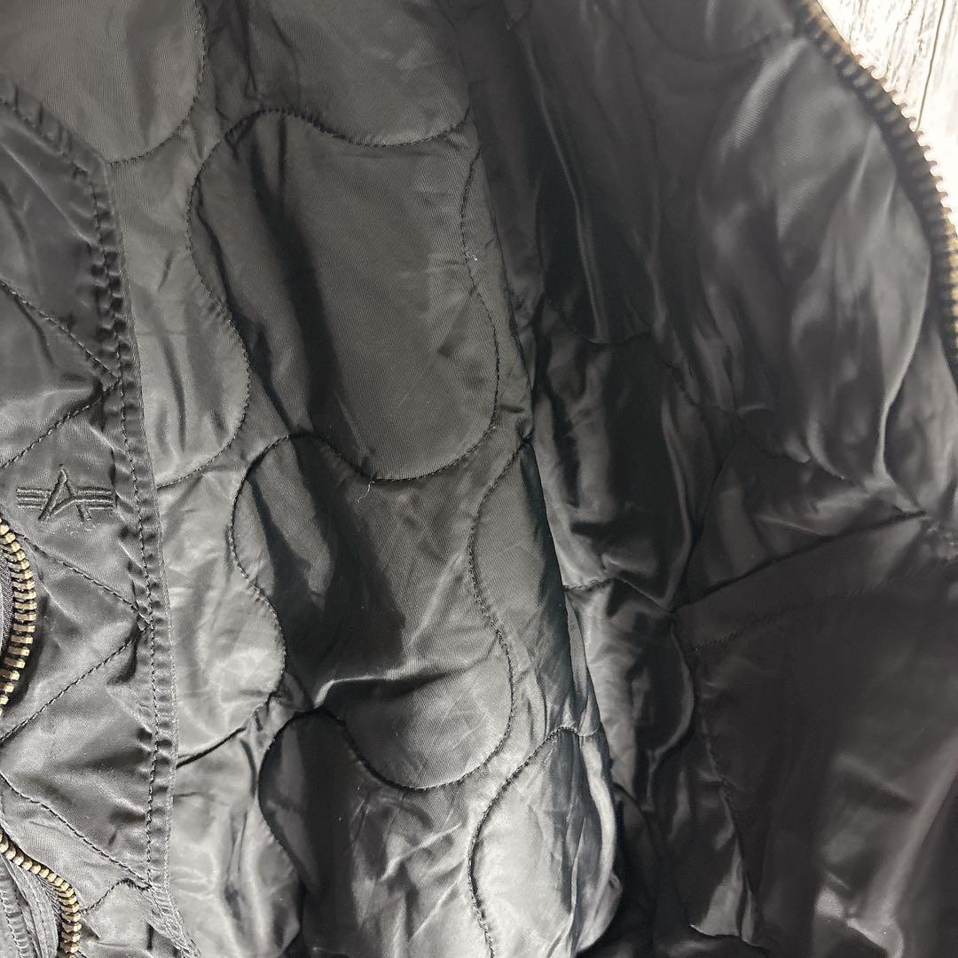 【ALPHA】アルファ CWU ミリタリーフライトジャケット M ブラック▲□