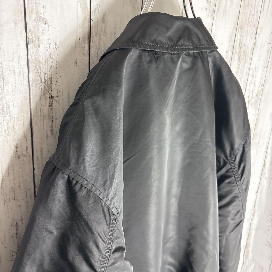 【ALPHA】アルファ CWU ミリタリーフライトジャケット M ブラック▲□