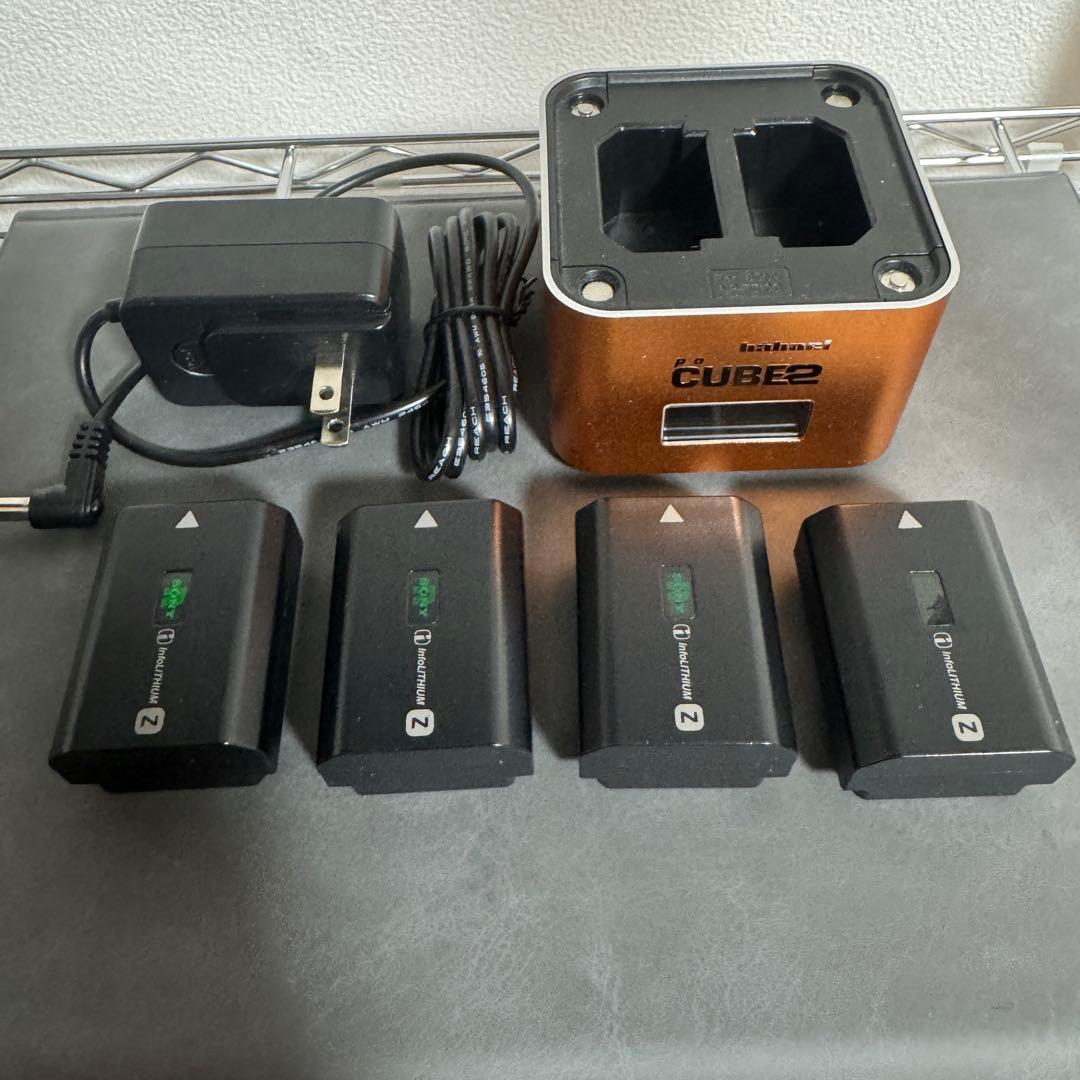 【4個セット】sony npfz100 バッテリー 正規品【チャージャー付き】