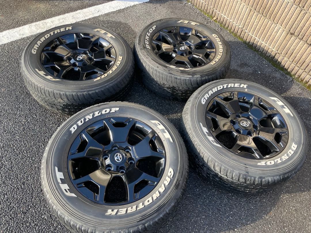 【お引取り限定】ハイラックス ブラックラリーエディション純正ホイールタイヤセット