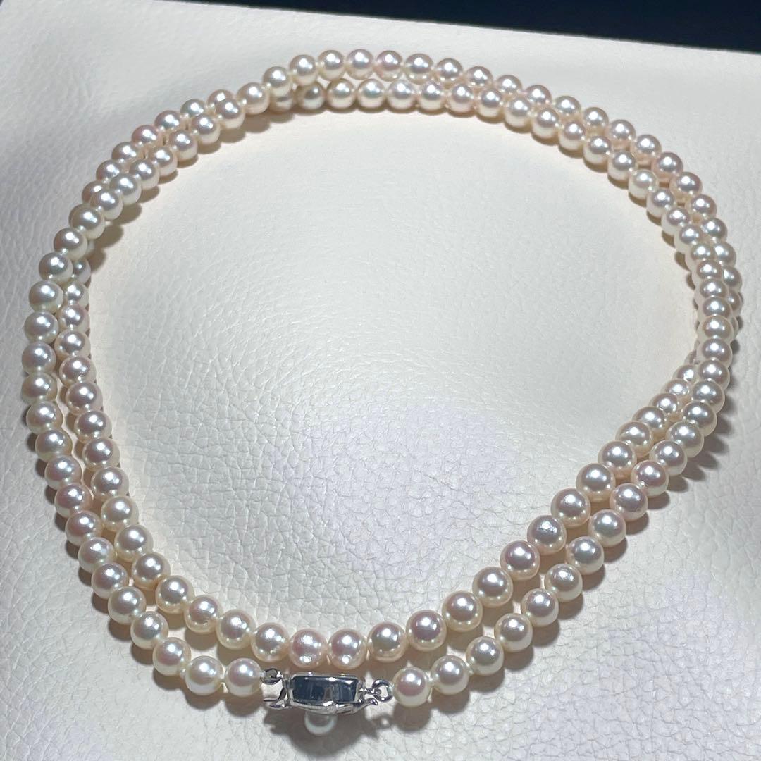 ロング/2連✨️ あこや真珠 パール ネックレス 約6.0~6.5mm 本真珠