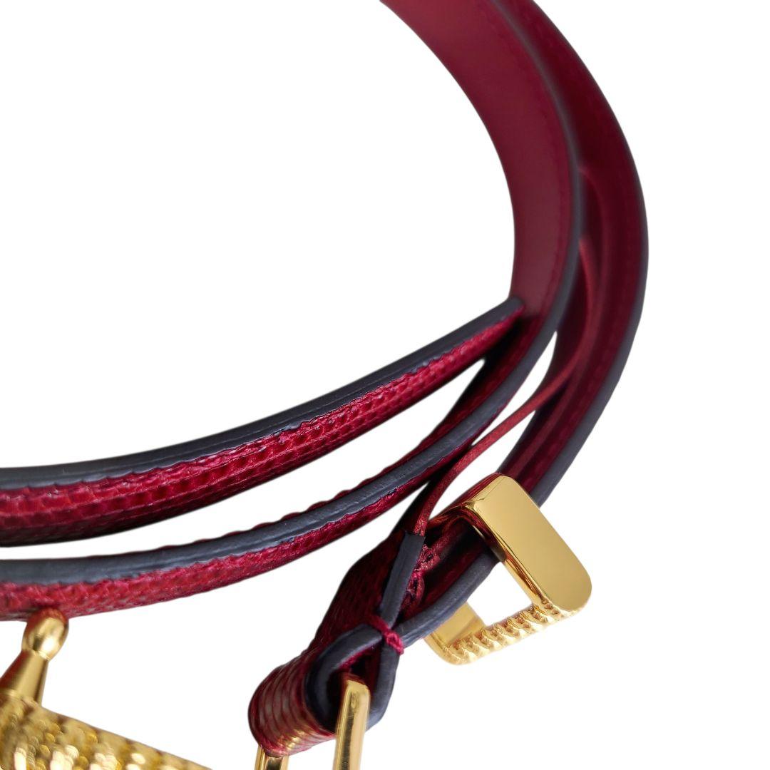 ✨新品未使用✨GUCCI　グッチ　ベルト　ダブルG　パイソン　スリムベルト