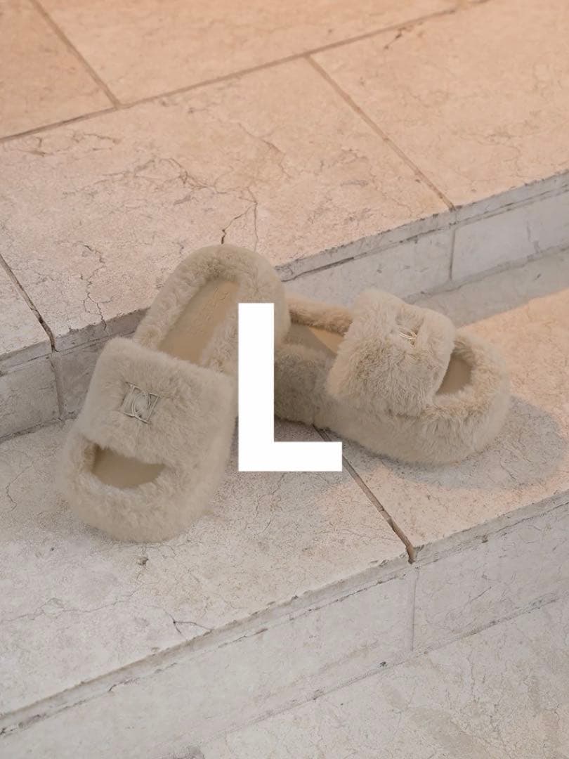 Darich ダーリッチ プラットフォームファーサンダル L BEG