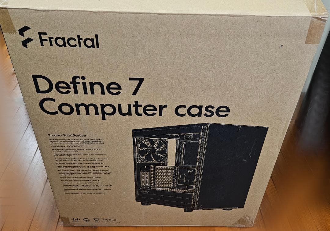 Fractal Define 7 White TG Clear PCケース