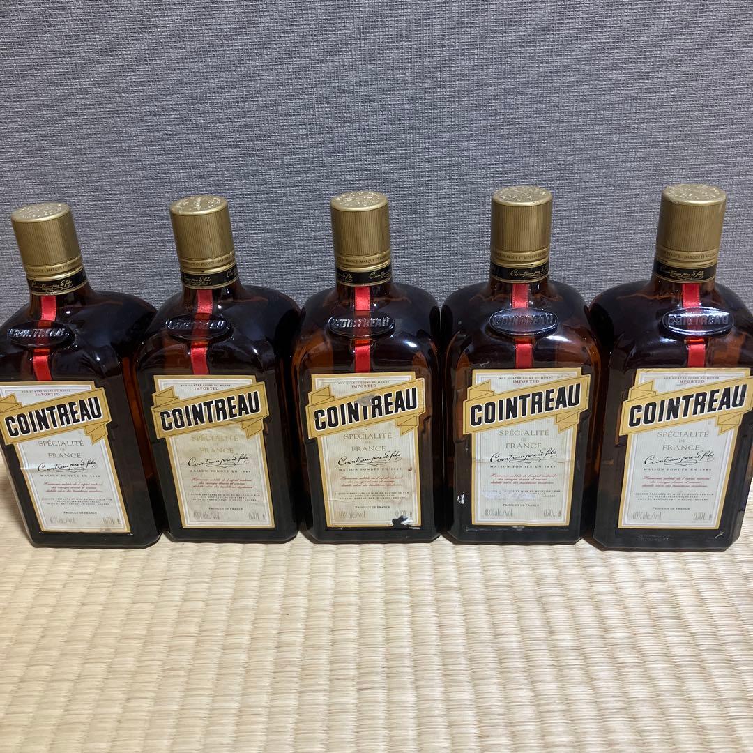 未開栓【コアントロー】リキュール、オールドボトル　700ml 5個